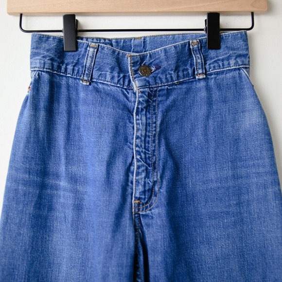 Vintage 70s Levi's Strauss & Co Sierra Humps & Saddlery High Rise Jeans 23 - Picture 4 of 16